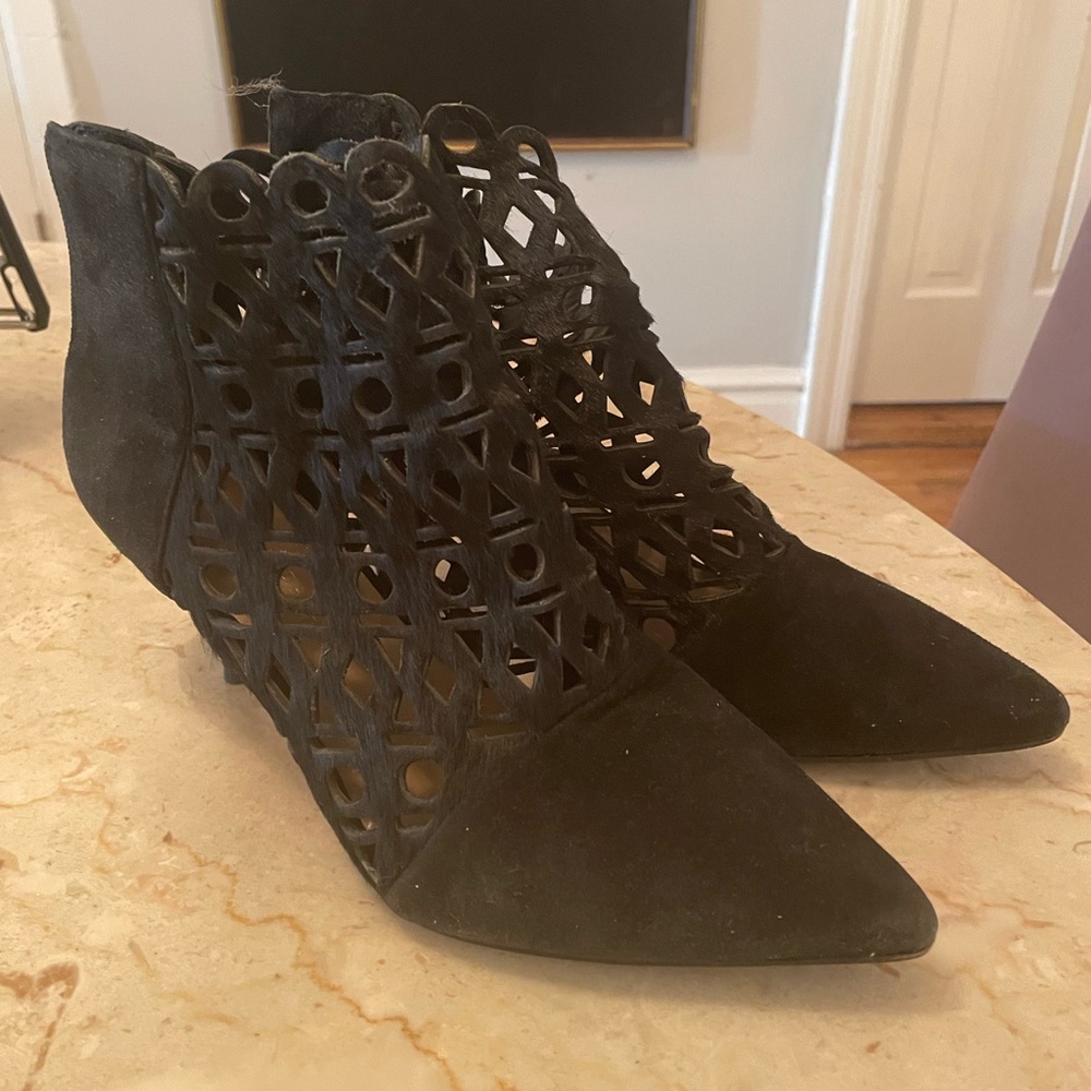 Loeffler Randall Suede Boots 9